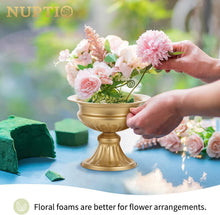 Load image into Gallery viewer, Metallic Gold Centerpiece Vases - 10 Pcs, 6.5in Trumpet Design for Weddings