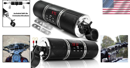 Waterproof Bluetooth Motorcycle Stereo Speakers - High-Performance Audio System