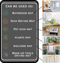Load image into Gallery viewer, Quick Drying Non-Slip Bath Mat - Diatomaceous Earth for Bathroom and Kitchen Use