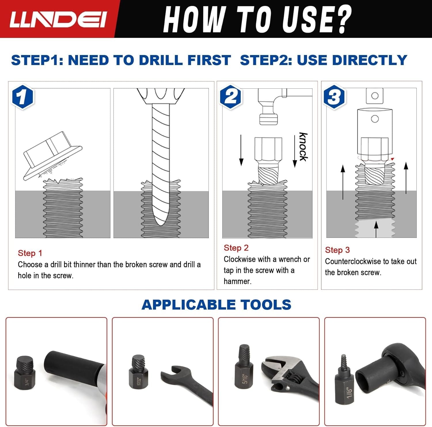 Durable 25-Piece Screw Extractor Set with Blow Molded Case – Lifetime Guarantee