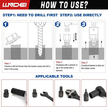 Load image into Gallery viewer, Durable 25-Piece Screw Extractor Set with Blow Molded Case – Lifetime Guarantee