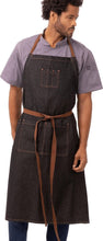 Load image into Gallery viewer, Stylish 100% Cotton Denim Chef Bib Apron with Utility Pockets - Unisex Fit