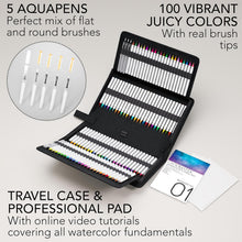 Load image into Gallery viewer, Artist-Approved 108 Watercolor Pens Set with Safe Aqua Brushes &amp; Tutorials