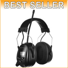 Load image into Gallery viewer, Noise-Reducing Ear Muffs with Digital Radio &amp; Comfortable Over-Ear Design