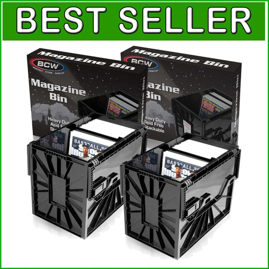 Efficient Organizing with Stackable Magazine and Comic Bins - 15.5 x 9.13 Inches