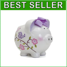 Load image into Gallery viewer, Colorful 1-Pound Paper Bird Ceramic Bank - A Safe Savings Solution for Girls