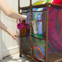 Load image into Gallery viewer, Versatile Mesh Rolling Bin for Pool Noodles, Floats &amp; Toys - Tool-Free Assembly