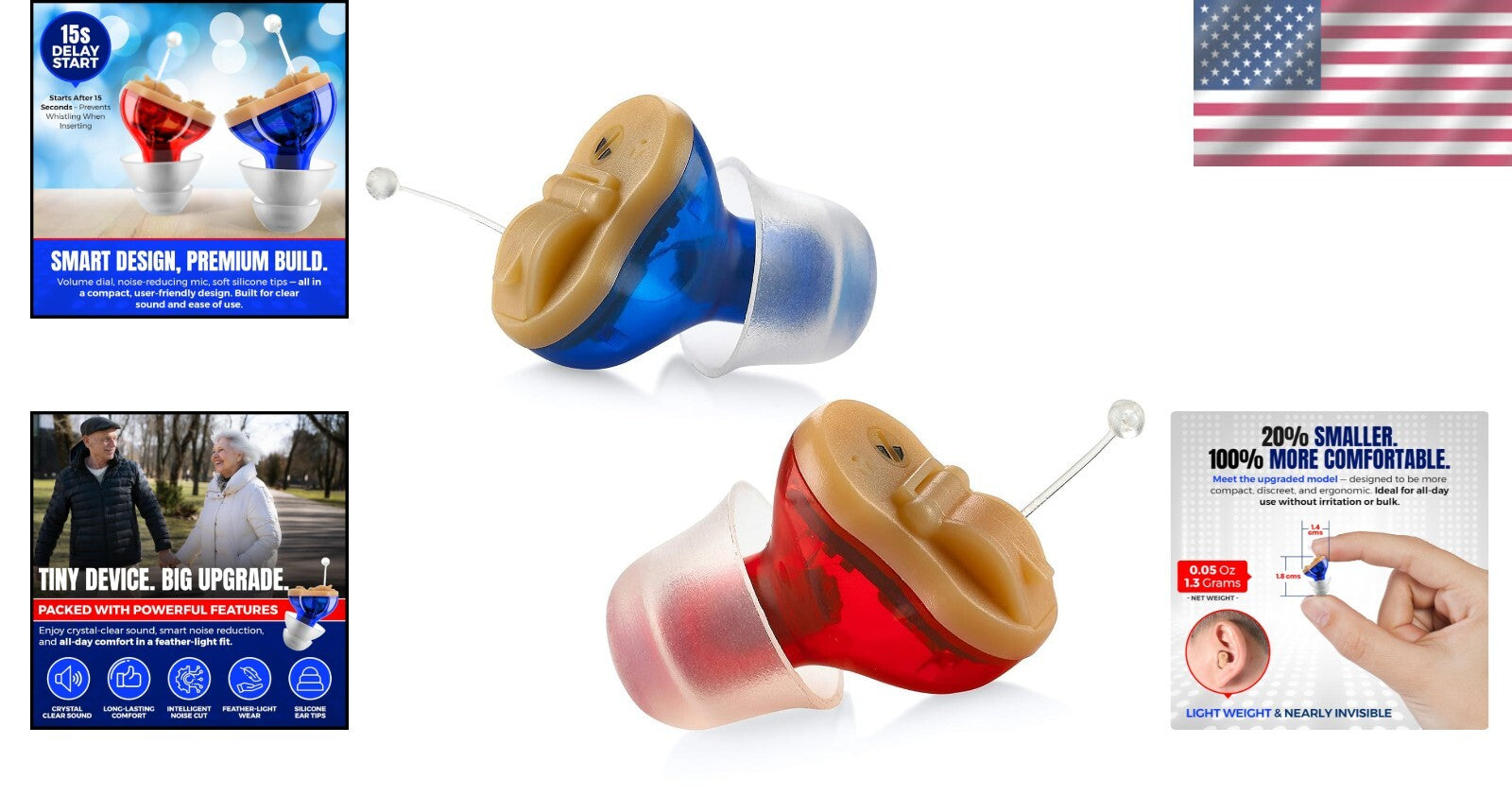 User-Friendly Digital Hearing Aids - Rechargeable Mini Amplifiers for Adults