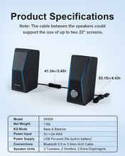Load image into Gallery viewer, 4-Unit Bluetooth HiFi Speakers with Rich Bass Diaphragms &amp; Colorful RGB Lights