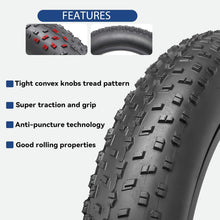 Load image into Gallery viewer, Versatile 26x4.0 Inch Fat Bike Replacement Tire: All-Terrain with Enhanced Grip
