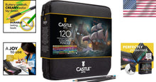 Load image into Gallery viewer, Intensely Pigmented Colored Pencils - 120 Count with Easy Selection Pouch