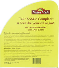 Load image into Gallery viewer, 60 Count SAM-e Complete 400 mg Tablets for Enhanced Mood &amp; Joint Health