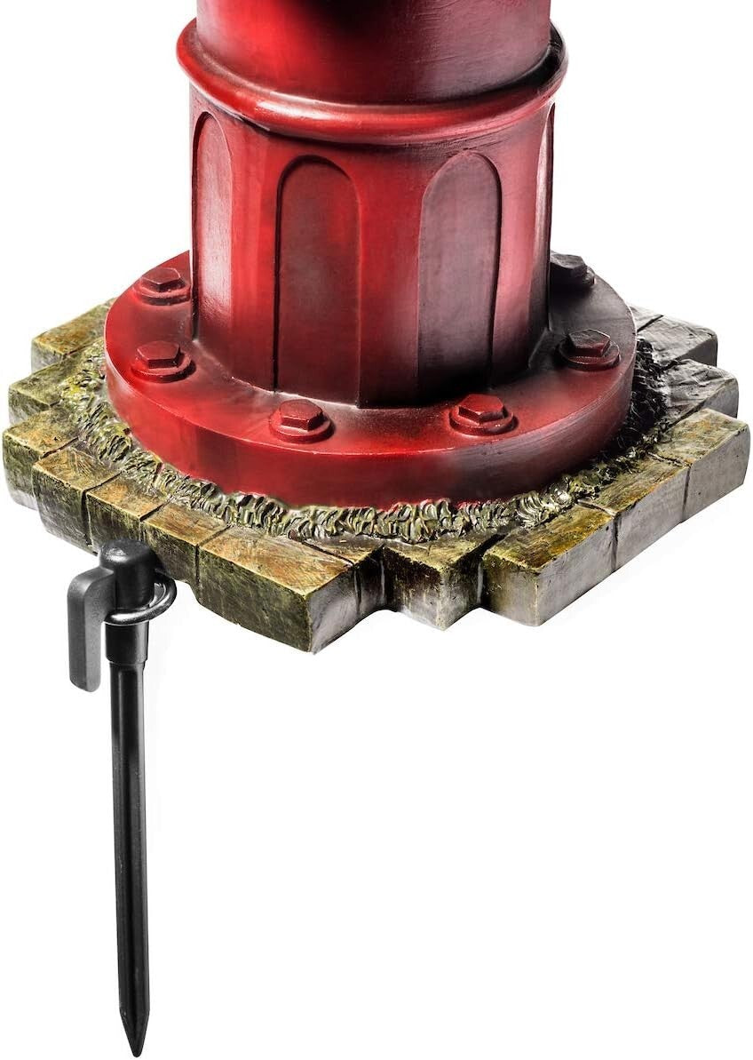 Durable Dog Fire Hydrant Garden Statue with Stakes - Perfect for Pet Training