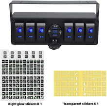 Load image into Gallery viewer, Versatile Rocker Switch Box with Quick Charge USB and LED Voltmeter for Vehicles