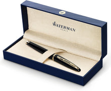 Load image into Gallery viewer, Elegant Carène Black Sea Fountain Pen with 23k Gold Clip - Gift Ready Box