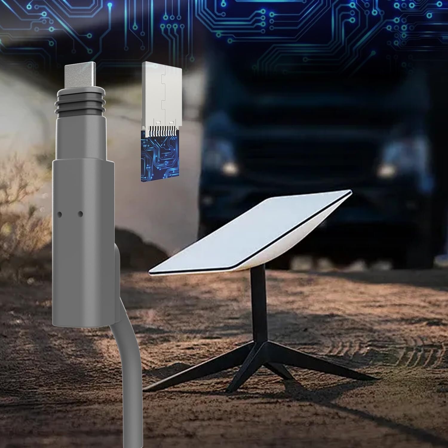 All-Weather 50FT Starlink Gen 2 Cable - Flexible & Durable for Fast Streaming