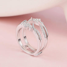 Load image into Gallery viewer, Hypoallergenic Rose Gold Ring Enhancer with AAAAA Cubic Zirconia - Sizes 5-12