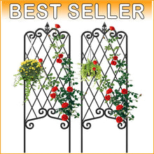 Load image into Gallery viewer, Weather-Resistant Metal Trellis Set | Ideal for Lush Vertical Gardens &amp; Fencing