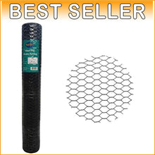 Load image into Gallery viewer, Premium Black Hexagonal Chicken Wire - 48" x 50' Galvanized Steel Netting