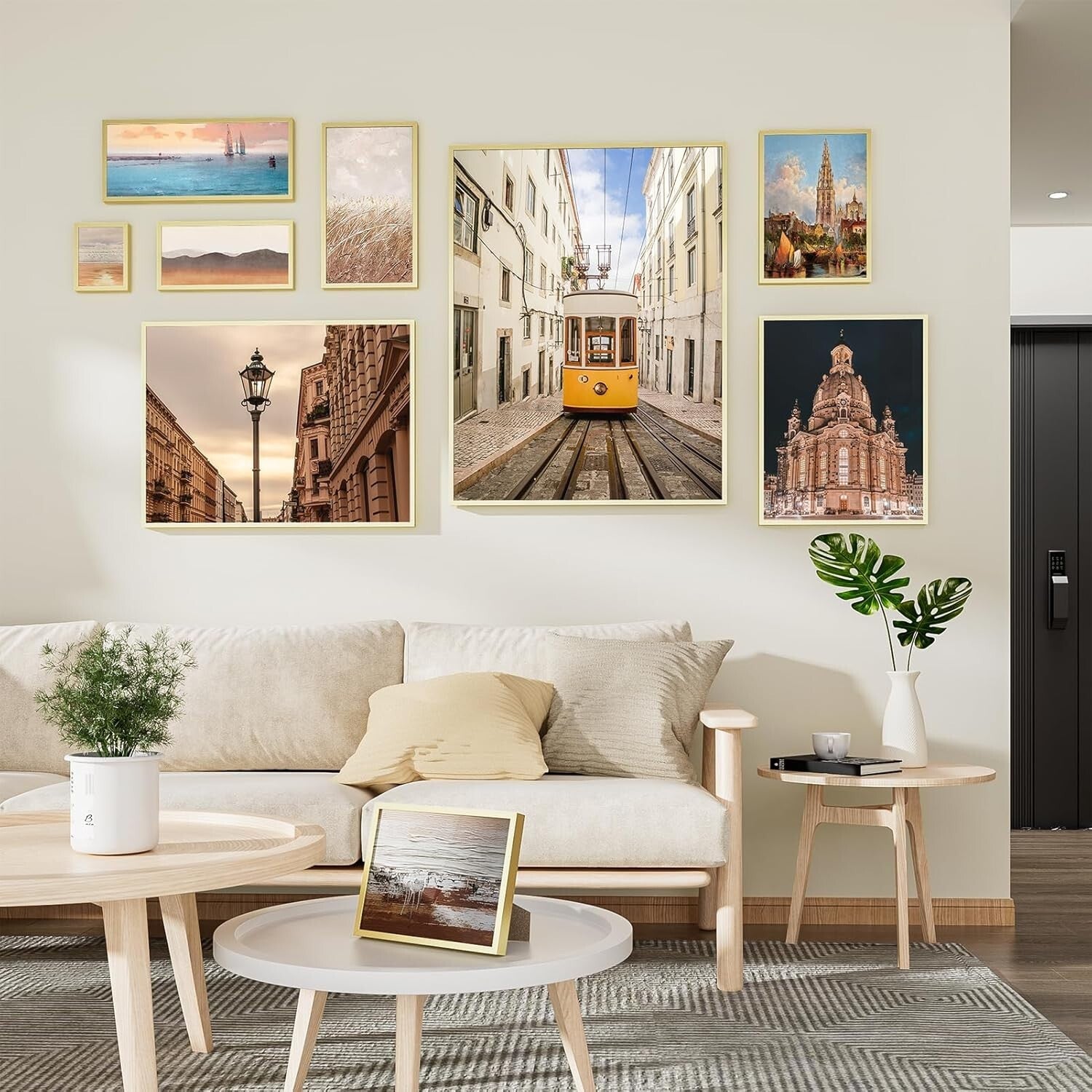 17x23 Gold Aluminum Picture Frame with HD Tempered Glass - Dual Display Elegance