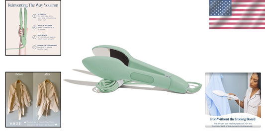 Travel-Friendly Steam Iron with Auto Shutoff - Perfect for Wrinkle-Free Outfits