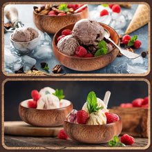 Load image into Gallery viewer, Versatile Acacia Wooden Bowls - Set of 10 Hand-Carved 4 Inch Dipping Trays