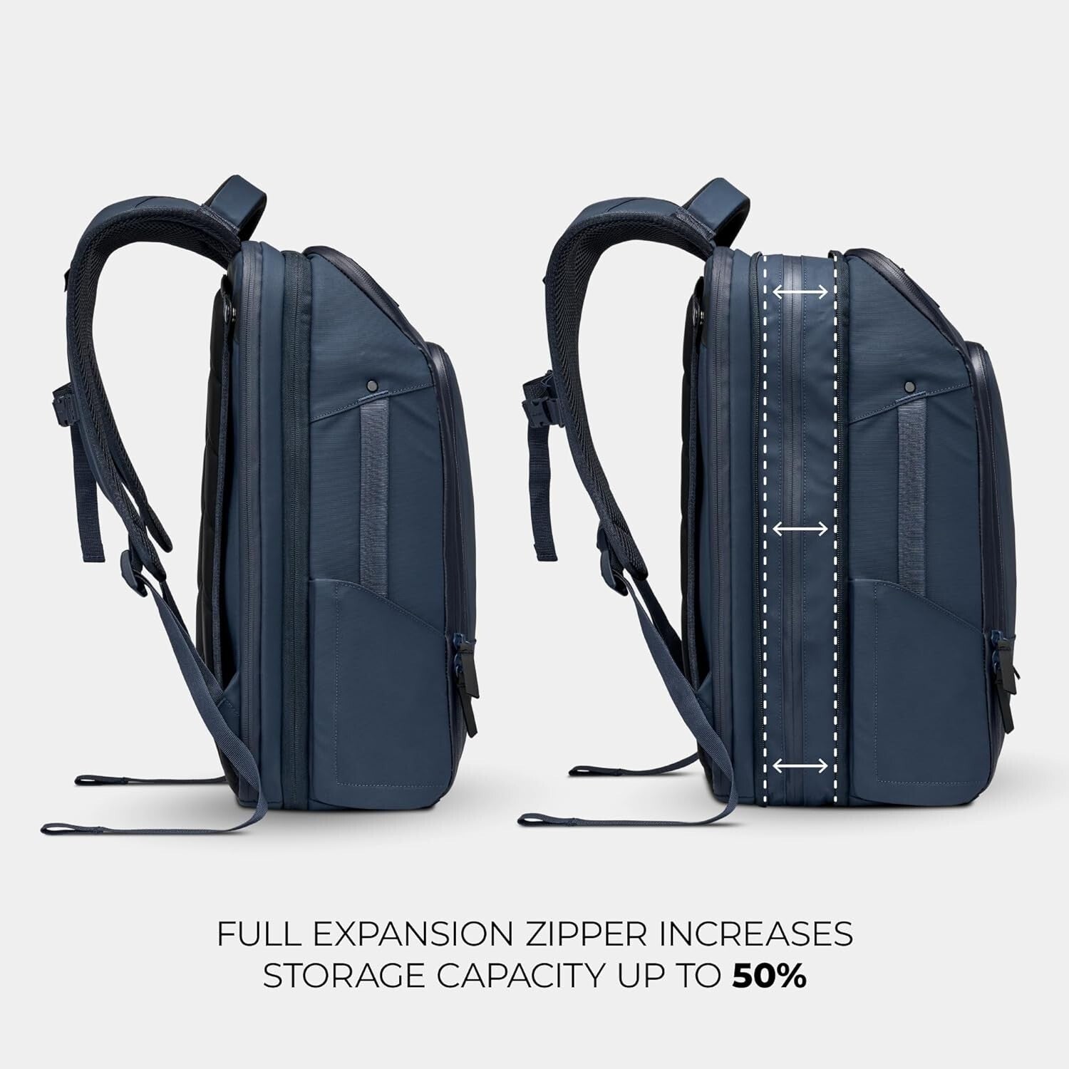 TSA-Friendly Water-Resistant Travel Backpack - Expandable & Organized Design