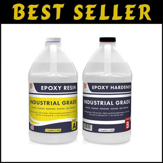 Ultra-Durable 1 Gallon Epoxy Resin - Clear, Easy to Use for All Your Projects