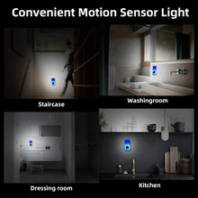 Load image into Gallery viewer, Motion Sensing LED Night Lights: Rechargeable 3-in-1 Wall Mount &amp; Handheld Torch