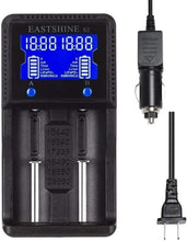 Load image into Gallery viewer, Compact Universal Battery Charger S2 with LCD Display &amp; 12V Car Adapter Included