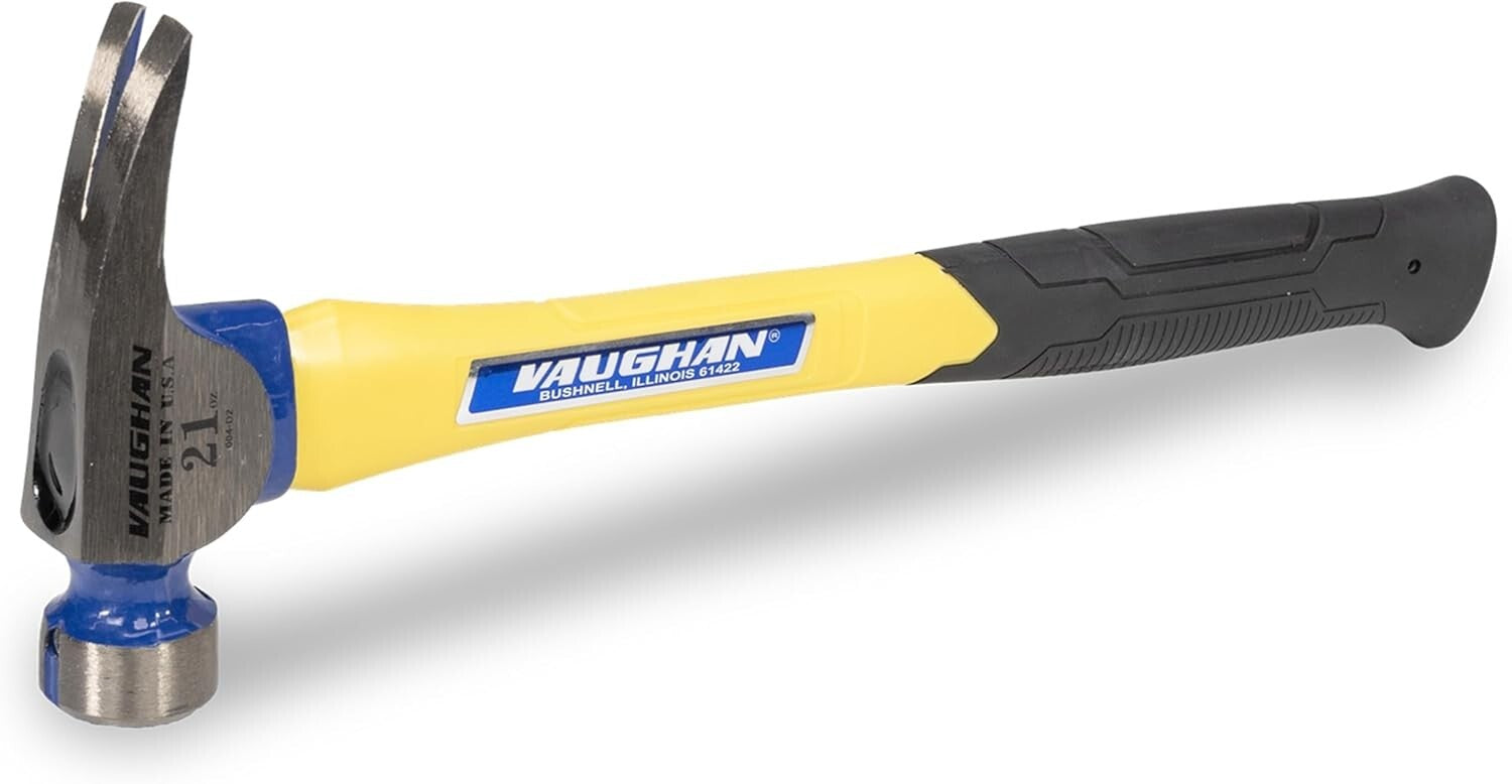 California Framer Hammer 21 oz - Shock Absorbent Fiberglass Handle & Steel Head
