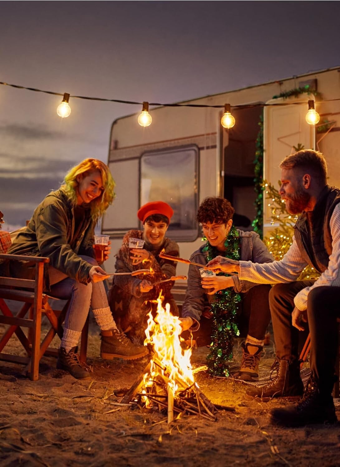 G40 1W LED Bulbs: 50-Pack Shatterproof Warm White Light for Indoor & Outdoor Use