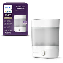 Load image into Gallery viewer, Chemical-Free Philips Baby Bottle Sterilizer &amp; Dryer, Space-Saving, 40 Min Cycle