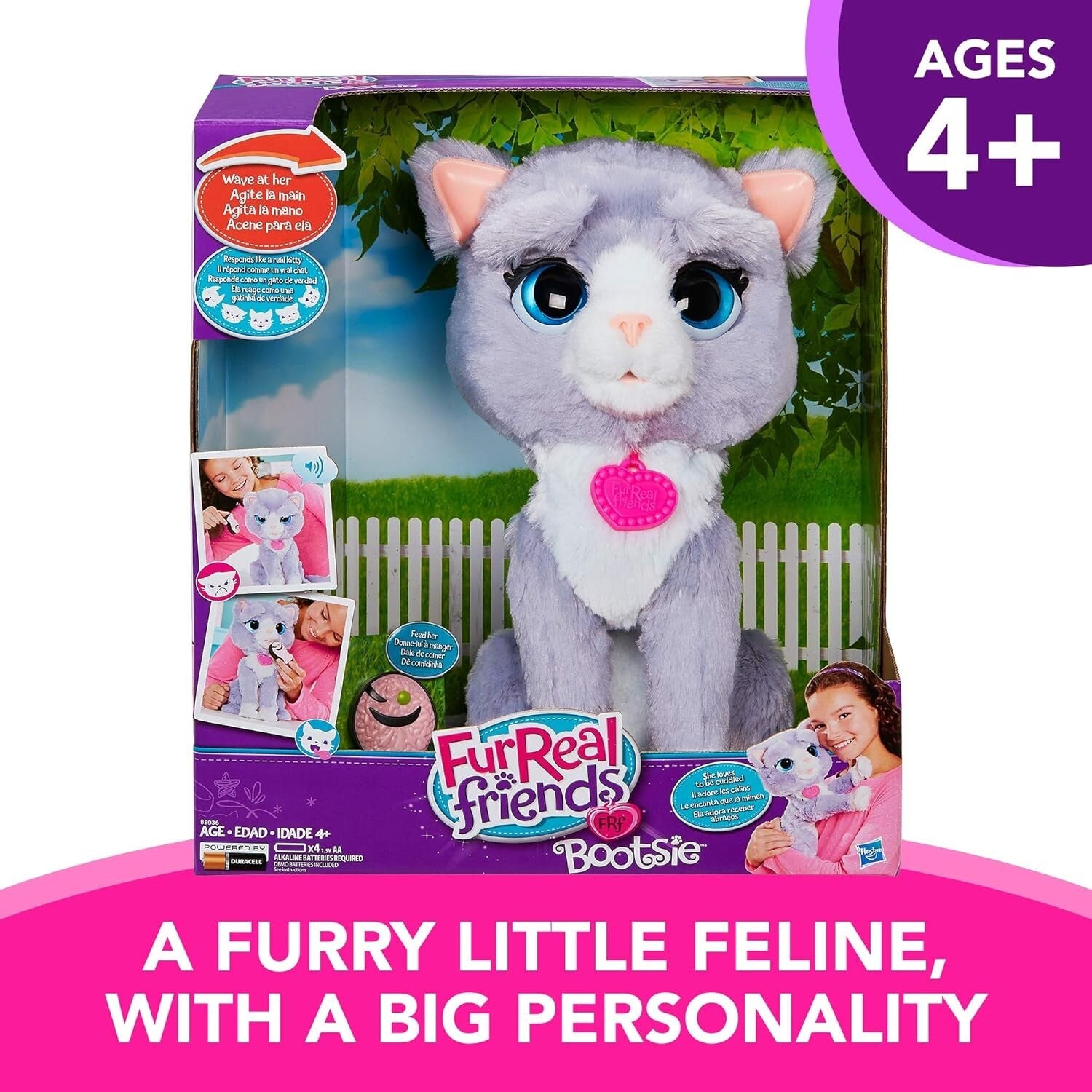 Cuddly Moody Bootsie Kitty - Interactive Plush Toy with Accessories for Kids