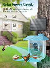 Load image into Gallery viewer, Wireless Bird Feeder with Solar Camera - Real-Time Bird Watching from Your Phone