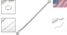 Load image into Gallery viewer, Adjustable 3 Inch Solid Gold Chain Extender - Ideal for Necklaces &amp; Bracelets