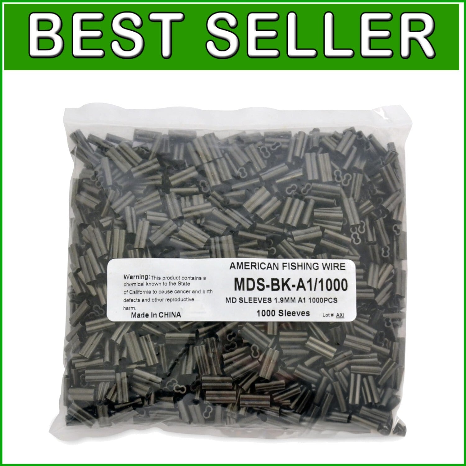 Versatile Crimping Copper Sleeves, 1.9mm ID, Ideal for Mono and Wire Leaders