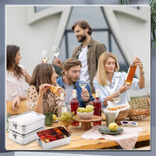 Load image into Gallery viewer, 4-Piece Leak-Proof Stainless Steel Bento Lunch Box Set, Ideal for Work &amp; Picnics