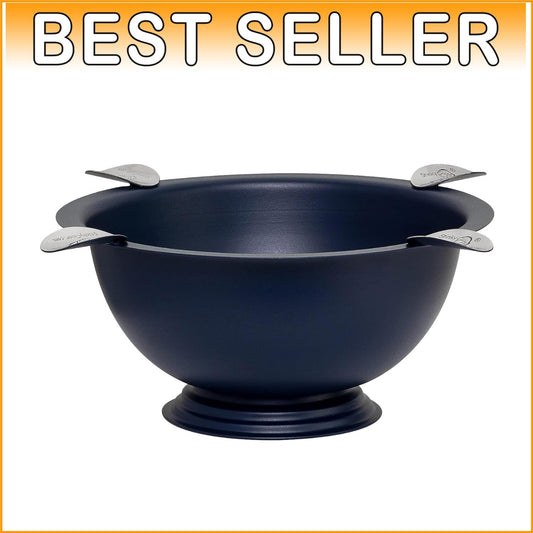 Sleek 8-Inch Matte Blue Ashtray with 4 Stirrups – Perfect for Indoor/Outdoor Use