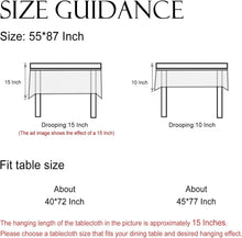 Load image into Gallery viewer, Versatile Floral Table Cover for All Seasons - 87" x 55" Dining Essentials