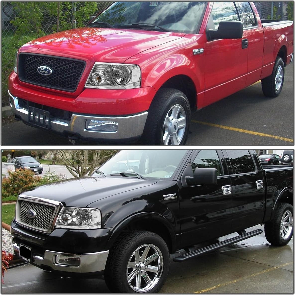 Enhance Visibility with Chrome Clear Headlights for 2004-2008 F150 & Mark LT