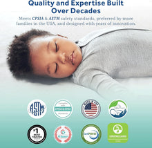 Load image into Gallery viewer, Airy Cotton Cover Crib Mattress with Waterproof Barrier &amp; Hypoallergenic Layers