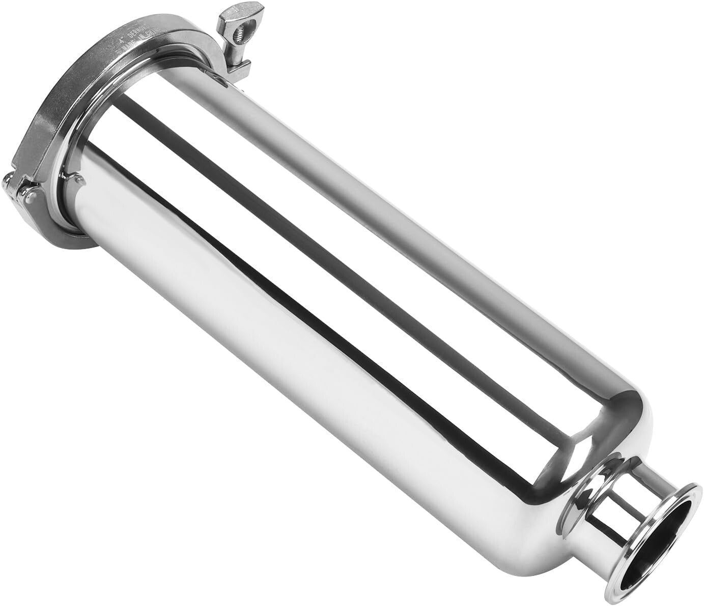 Efficient 2 Inch Inline Tri-Clamp Filter with Replaceable Stainless Steel Screen