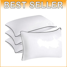 Load image into Gallery viewer, Luxurious Hotel Quality Set of 4 Down Alternative Pillows for Comfort &amp; Support
