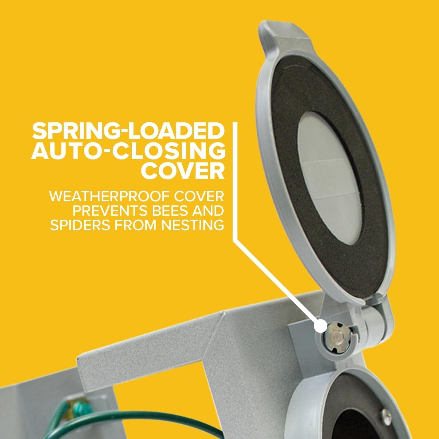 Weather-Resistant 30-Amp Power Inlet Box - 7,500 Watt Generator Compatibility