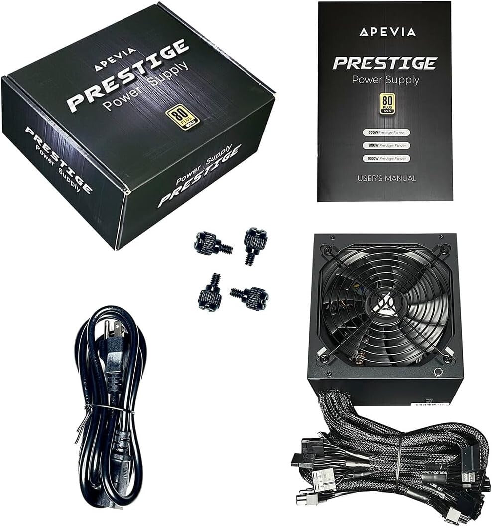 ATX-PR800W 800W Power Supply - 80 Plus Gold, RoHS Compliant, Stable DC Output