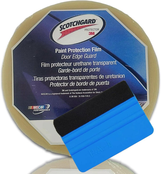 Clear Door Edge Paint Protection Film Roll - 0.4in x 10yd, UV & Water Resistant