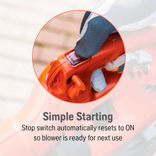 Load image into Gallery viewer, Powerful Handheld Leaf Blower - 470CFM, 170MPH, Lightweight &amp; Adjustable Design