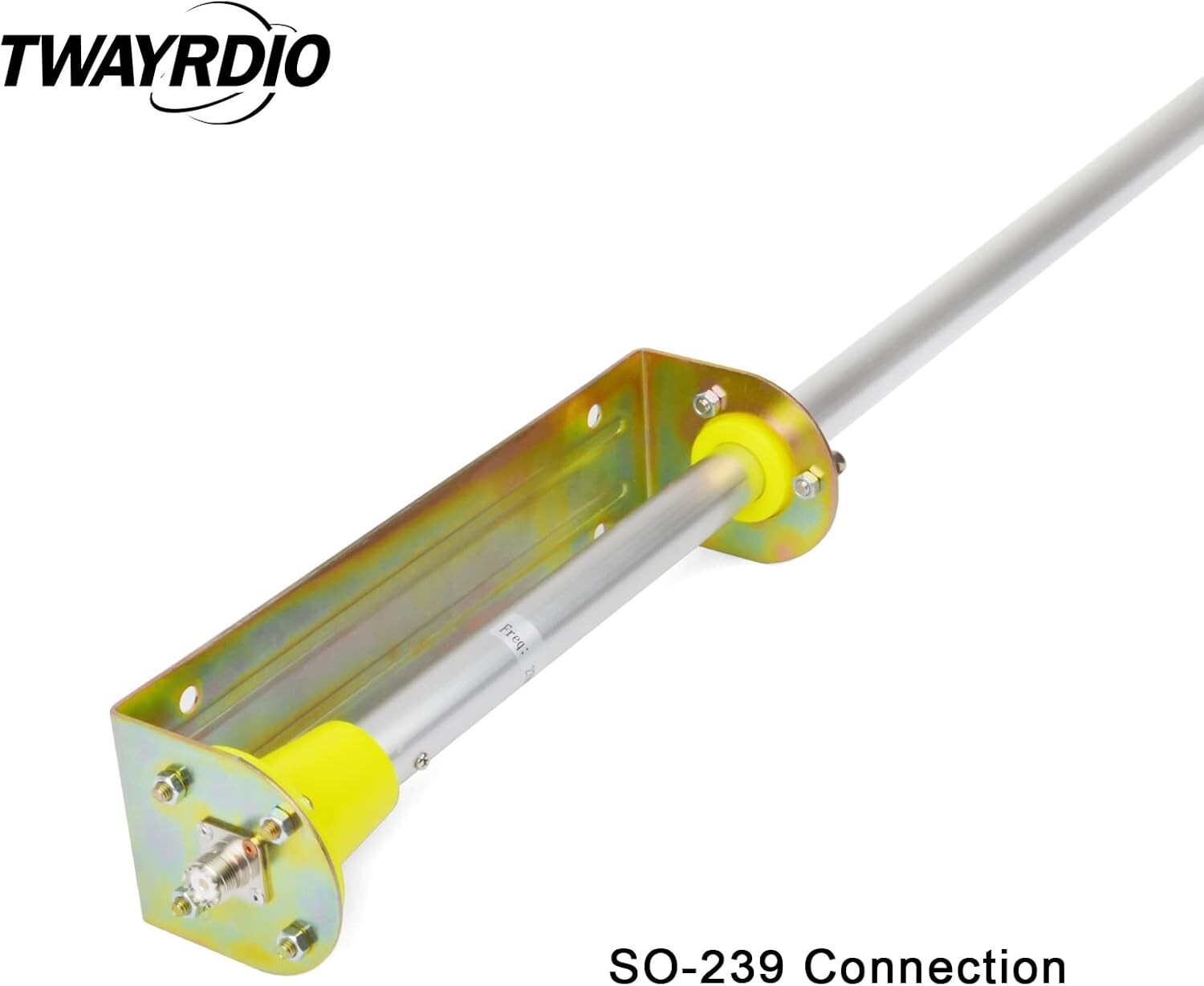 Aluminum Alloy 20ft CB Base Antenna - Pre-Tuned, 100W for Enhanced Signal