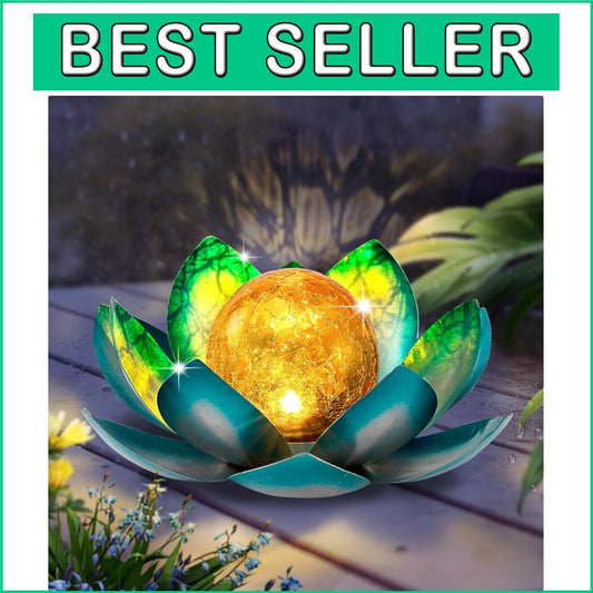 Charming Solar Lotus Garden Lights - 2-Pack Waterproof Tabletop Decoration